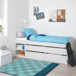 Каркас кровати - SLÄKT /SLАKT IKEA/ СЛЭКТ ИКЕА, 90x200 см, белый