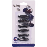 Булавки безопасные 6шт «Favorite Hous», цвет чёрный, 4*1.5см