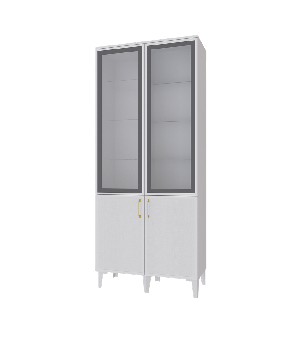 Гостиная Толедо Шкаф-витрина ТШ-3