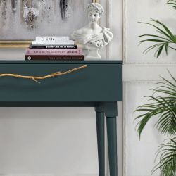 Консоль Арт Колор matte Стайл Голд Зеленый бирюзовый матовый