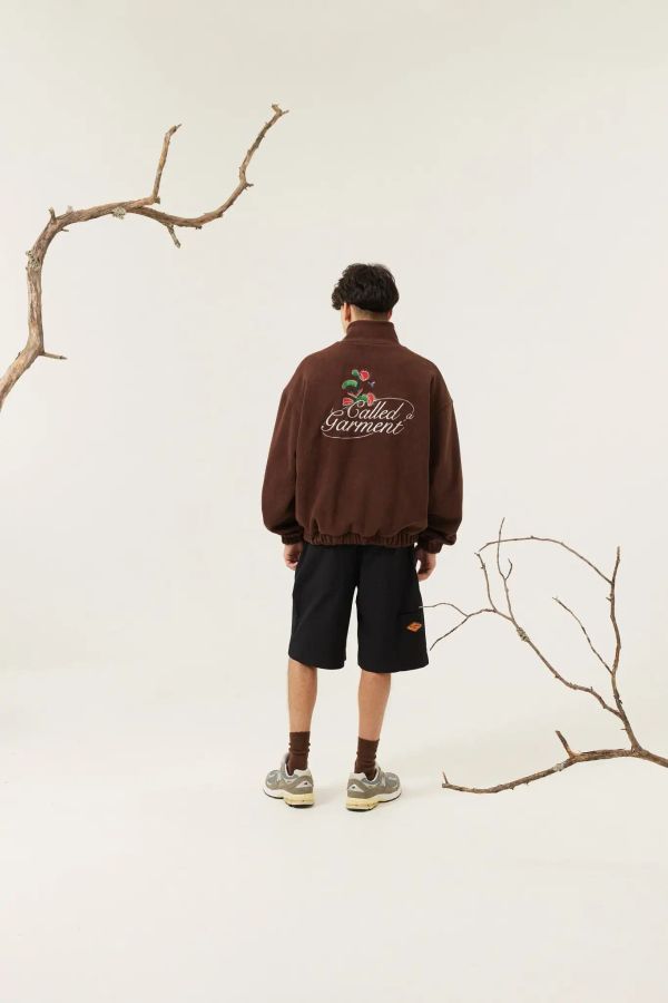 Куртка Флисовая FCF Logo Jacket
vol.2 коричневая - фото 6