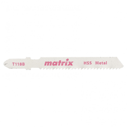 Полотна для электролобзика  по металлу, 3 шт, T118B, 50 x 2 мм, HSS Matrix