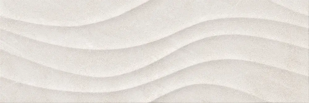 Настенная плитка ALMA Ceramica TWU12RLT18R Rialto 74x24.6 светло бежевая матовая рельефная волнистая / под камень