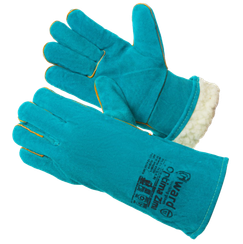 Краги Gward Optima Zima, из спилка, зеленого цвета, утепленные искусственным мехом