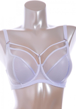 Бюстгальтер на косточках plus size с декоративными бретелями (Размер: 90H) (Цвет: телесный)