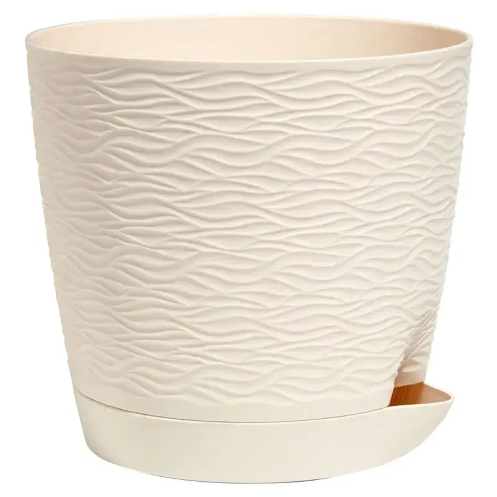 Кашпо Блюз (1,5л.) Цв. Кремовый (Арт. КШ-9140)