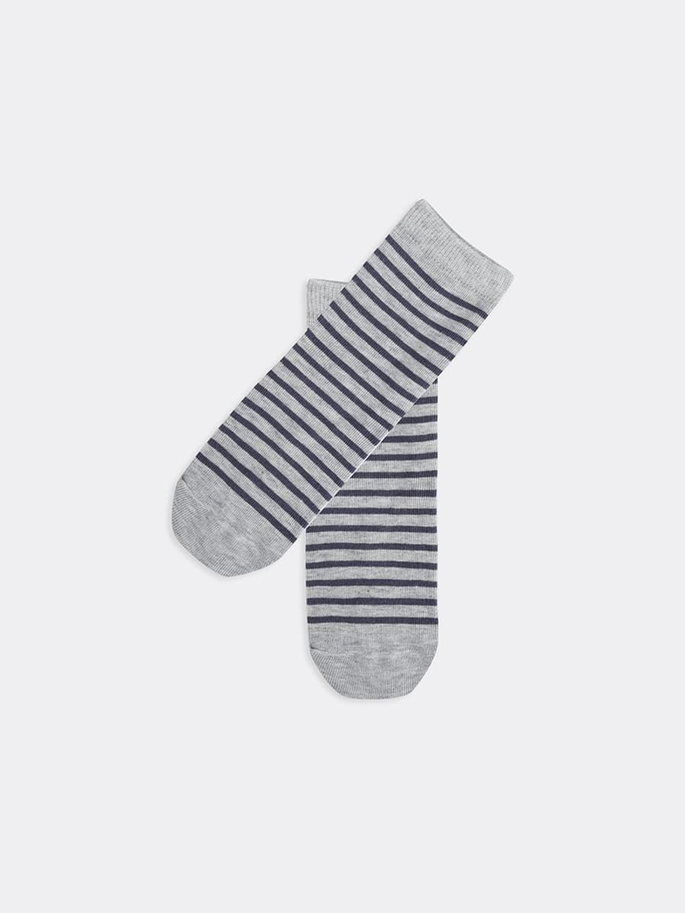 430K-1408 НОСКИ ДЕТСКИЕ серый меланж (22)