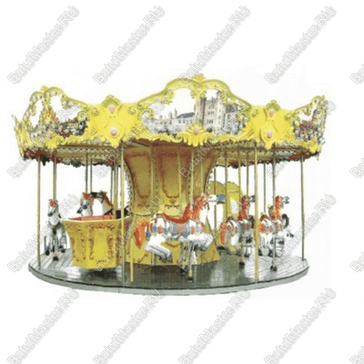 Электрическая Аттракцион карусель «Всадник», 6,5×6,5×6,8 м