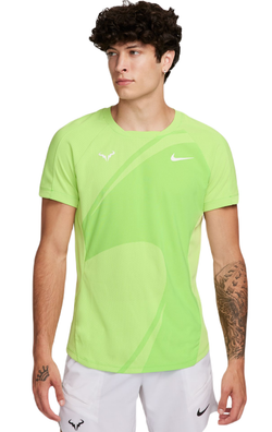 Теннисная футболка Nike Dri-Fit Rafa Tennis Top - action green/white