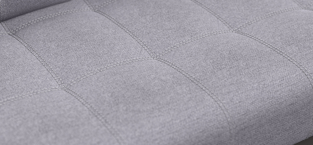 Угловой диван Атланта НПБ Рогожка Мальмо платина