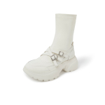 COMELY Stretch & Sock Boots Women"s Black/Beige