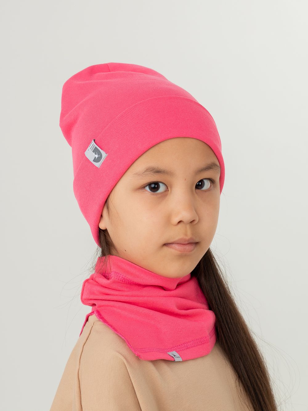 Комплект Шапка трикотажная + снуд (Коралл) РИО*