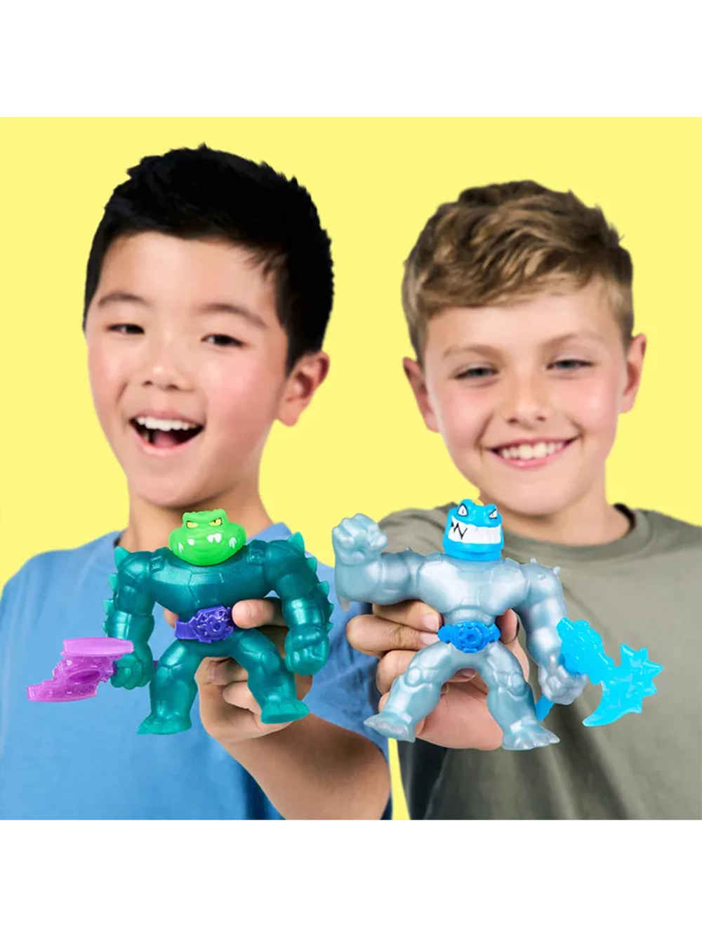 Игровой набор Goo Jit Zu Тайро VS Рок Джо 71042 — тянущиеся фигурки героев Goo Jit Zu для сражений