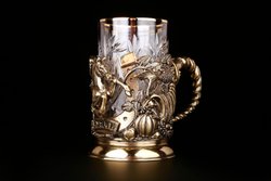 Набор подстаканников "Рог изобилия" 4шт. в подарочном кейсе