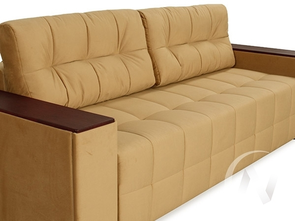 Диван прямой Элегант БД (2022) ДЕКОР ТИК/GROUND 13 (темно-бежевый)