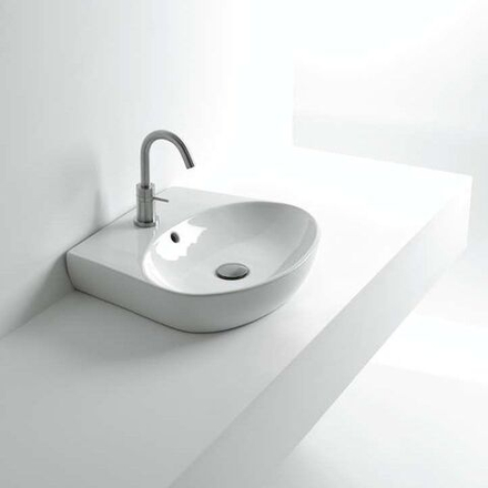 Раковина накладная/подвесная AXA H10 50х43 см овальная, белая 8209101