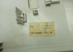 RGE785P2XSWI кт133 Лицевая панель для стиральной машины Beko 7321310003 б/у