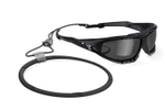 Спортивные очки LiP Surge Aero / Gloss Black - Black / PC Polarized / Levante Series Chroma Smoke