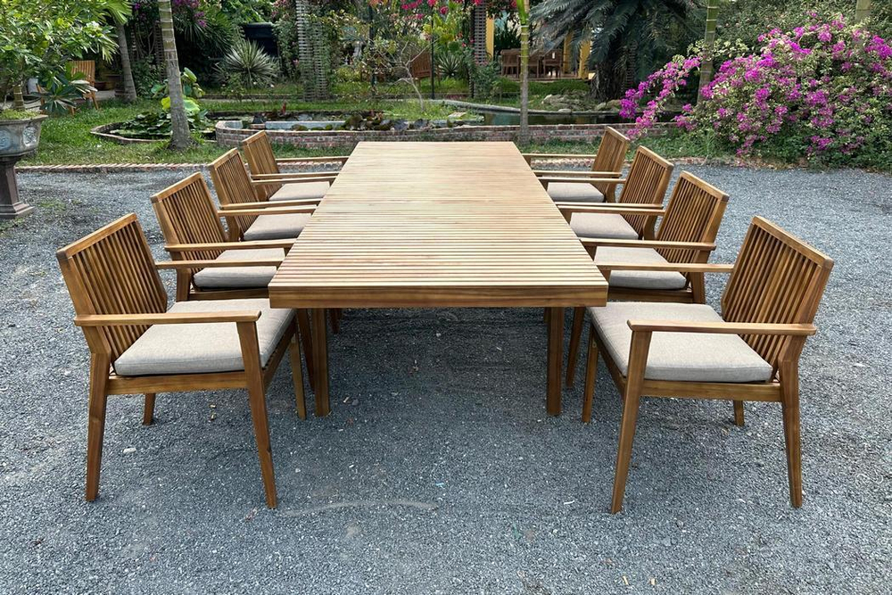 Обеденная группа из акации MONA XL