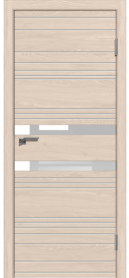 Межкомнатная дверь Новелла 2 Лиственница натуральная,стекло белое / Цвет Лиственница нат. / Стекло "Лакобель белое" / Двери Верда