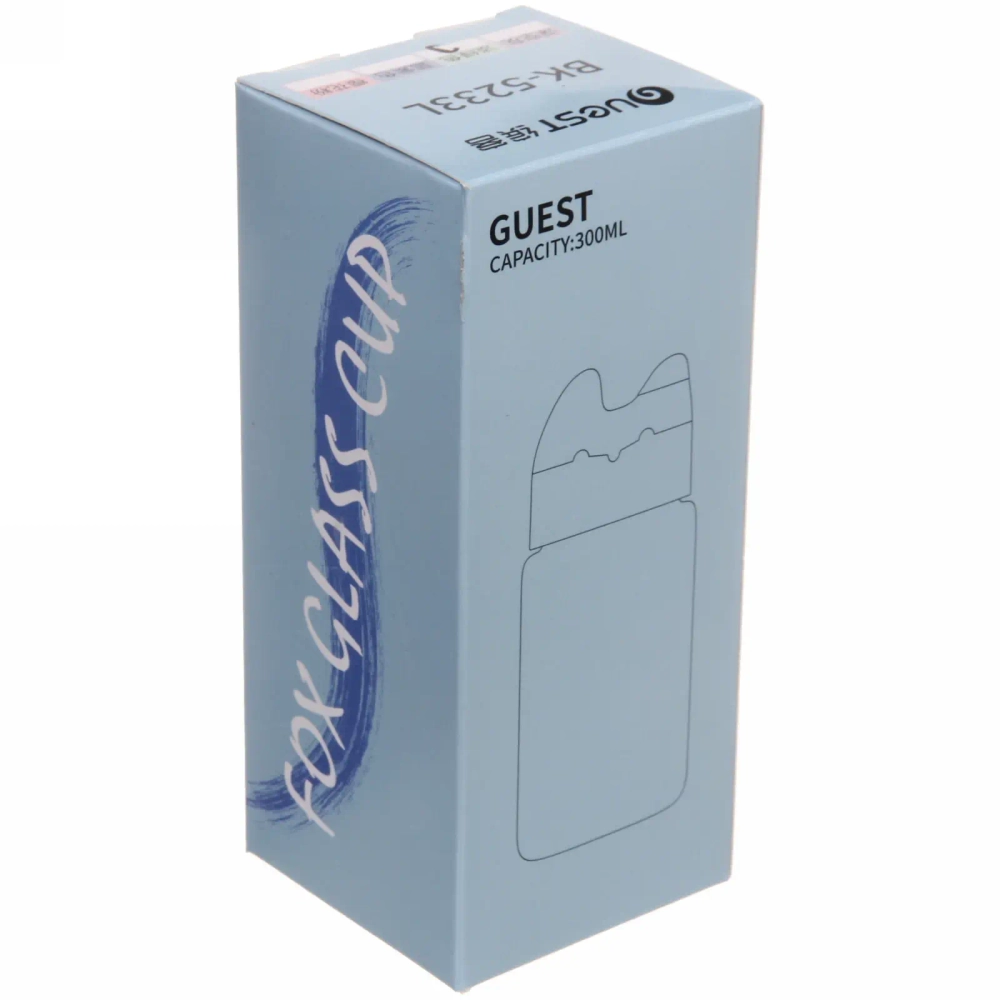 Бутылка питьевая стеклянная 300мл «Лисичка»