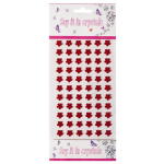 Наклейки-стразы Alingar, акриловые, пакет с европодвесом, "Цветы"