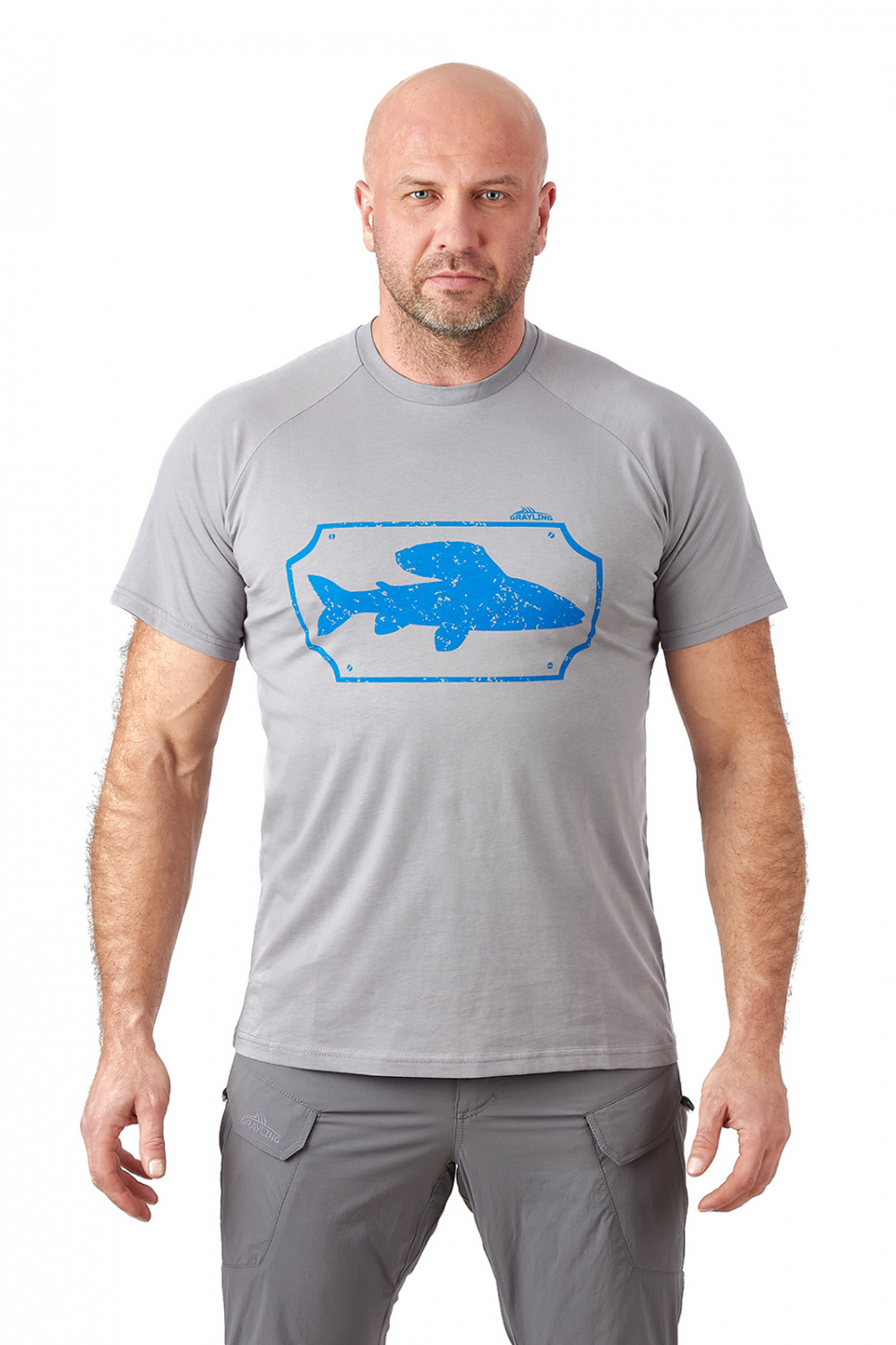 Футболка мужская GRAYLING Siberian Silver (Сибериан Сильвер), хлопок, Серый