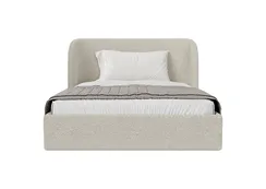 Кровать двуспальная Classic 140 см (молочный, букле)