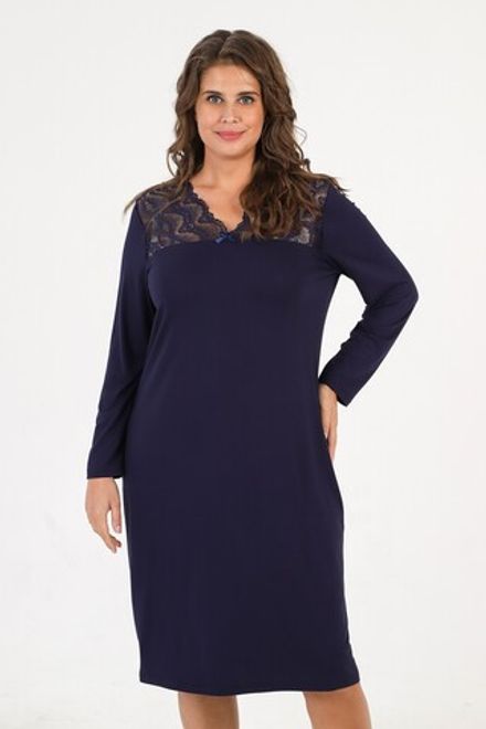 Ночная сорочка Миндаль-1 Виотекс ТЁМНО-СИНИЙ