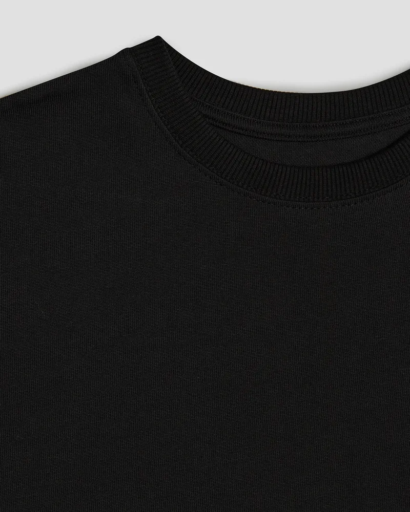 Черный хлопковый свитшот