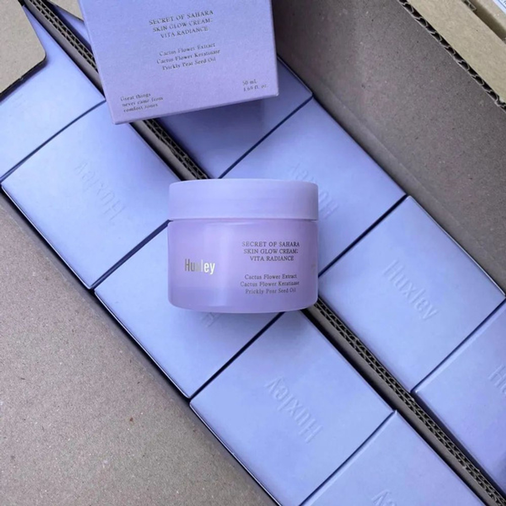Увлажняющий крем с растительными экстрактами для сияния кожи Huxley Skin Glow Cream Vita Radiance, 50мл