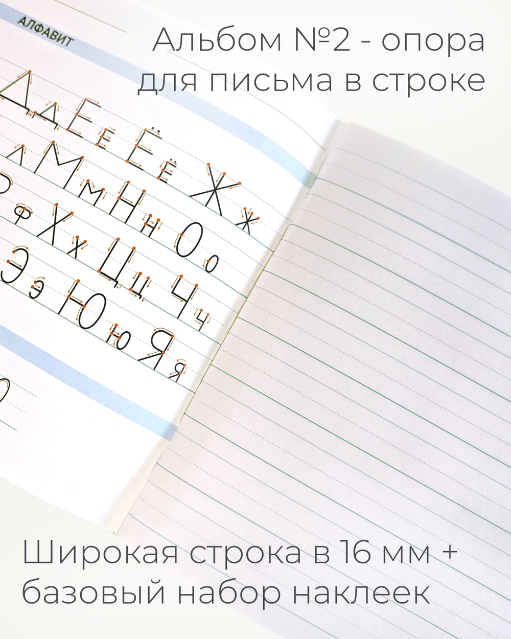 Набор альбомов для письма №2 "Пишу красиво!", 4 шт