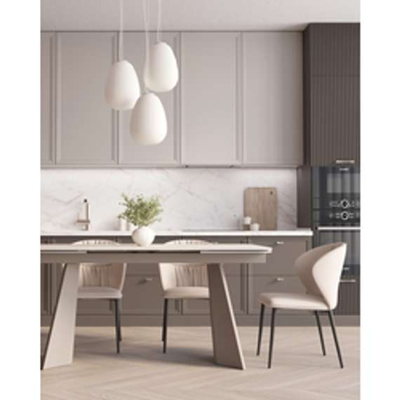 Стол обеденный Eliora 160-240*90 см серая керамика