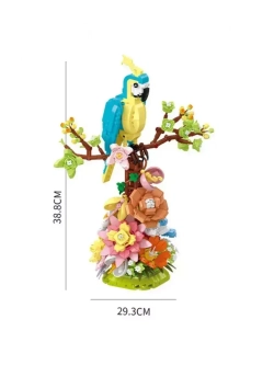 Конструктор Попугай в цветах 1162 детали