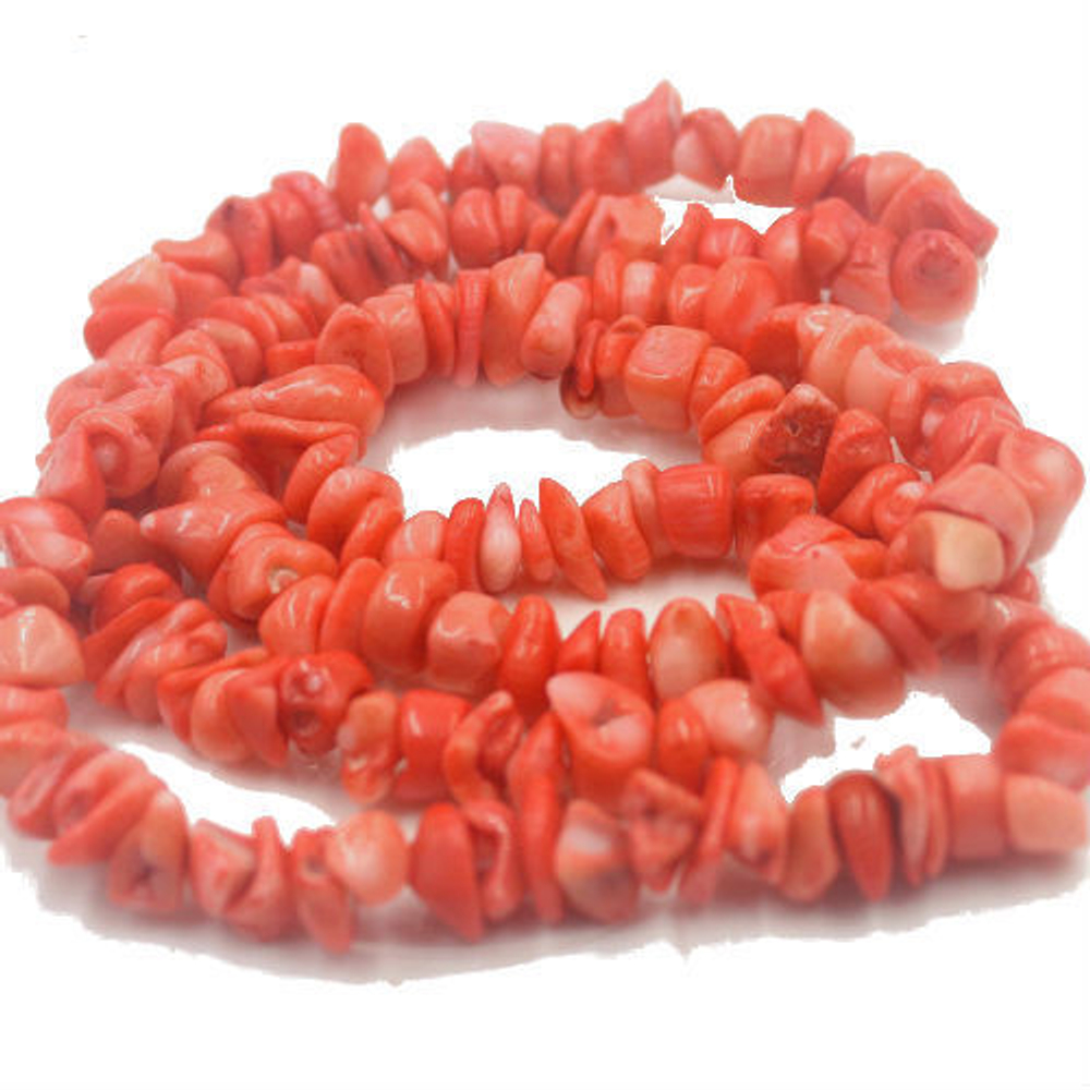 Бусины-крошка коралл тонированный асс.