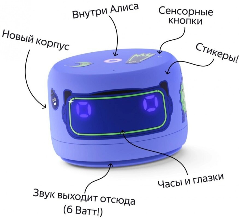 Умная колонка Яндекс Станция Лайт 2, Фиолетовая (YNDX-00026VIO)