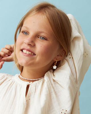 Kids подвеска Цветок из перламутра