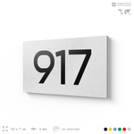 Номер на дверь 917, табличка на дверь для офиса, квартиры, кабинета, аудитории, склада, белая 120х70 мм, Айдентика Технолоджи