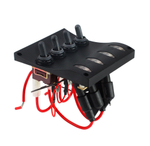 Панель бортового питания, 4 переключателя, индикация