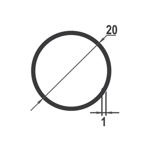 Труба круглая Лука 20*1 ТКр 07.2000.504л бронза