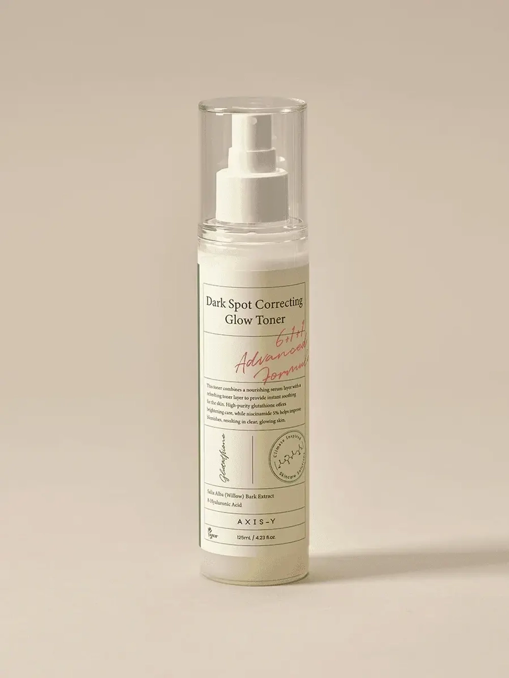 Axis-y Осветляющий двухфазный тонер-мист от пигментации и постакне Dark Spot Correcting Glow Toner 125 мл