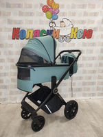Коляска модульная 3в1 Indigo Sting зеленый