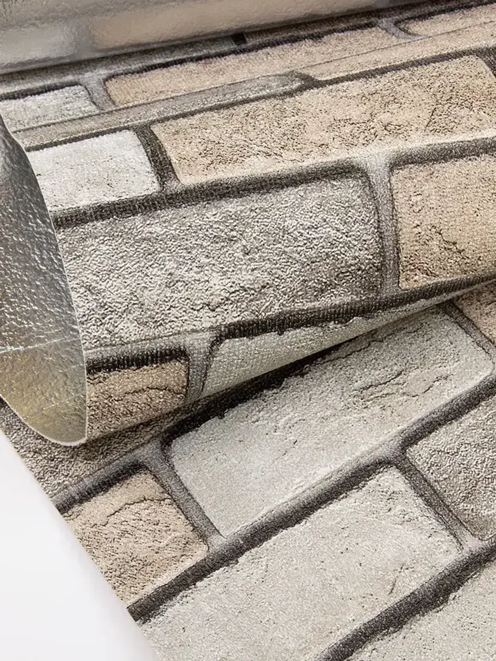 Обои HOMFESK самоклеящиеся для стен под кирпич 50х280 см мягкие ПВХ панели