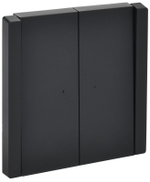 Выключатель проходной 2-кл. СП FORTE&PIANO 10А FP108 с индикацией черн. IEK FP-V22-1-10-1-K02