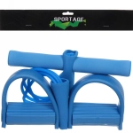 Эспандер универсальный с упорами для ног «Fitness» 45*25 см (нагрузка 18 кг), голубой