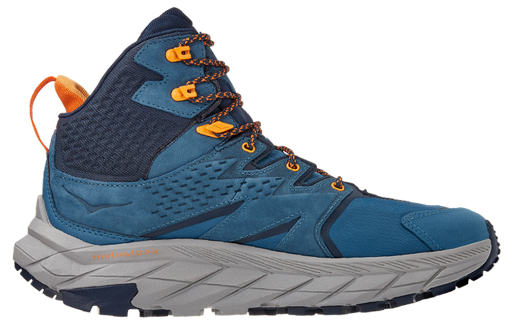 HOKA ONE ONE Anacapa GTX comfortable and versatile high-top outdoor functional shoes men's blue