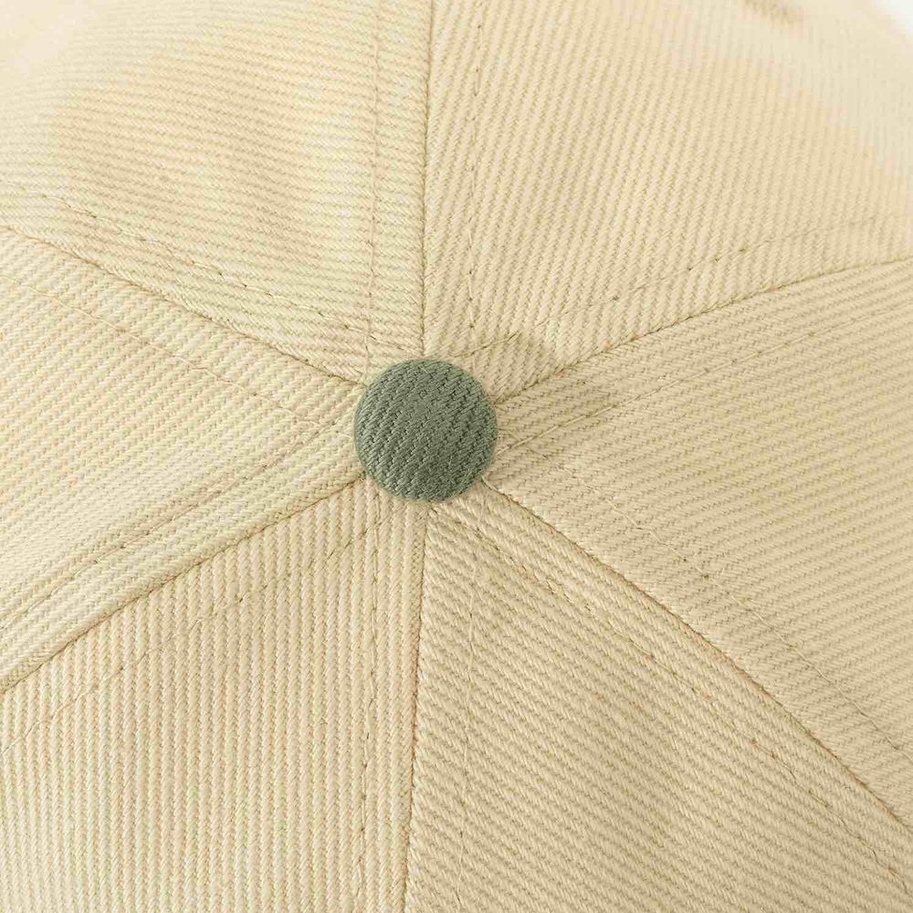 Кепка Ymkashix Logo Face бежевая/зеленая