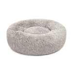 Лежанка МЯГКАЯ КРУГЛАЯ ПУХЛАЯ Rich Breed (PerseiLine)M 58х20 см,светло-серый