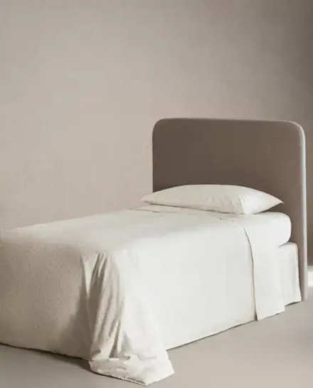 ZARA HOME ДЕТСКИЙ ПОДОДЕЯЛЬНИК С ЦВЕТОЧНЫМ ПРИНТОМ, СИНИЙ