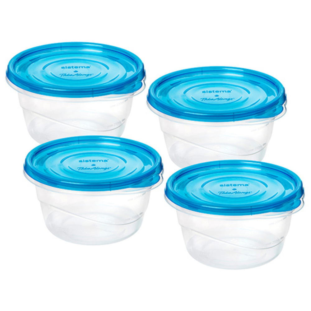 Набор контейнеров 4шт 760мл Sistema TakeAlongs